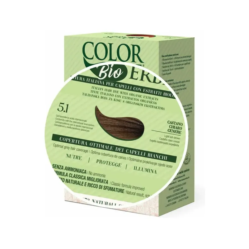 TINTE BIO CLASICO MEJORADO Nº 5.1 CASTAÑO CLARO CENIZA NATUR ERBE