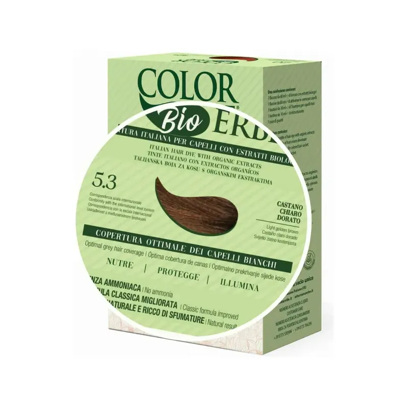 TINTE BIO CLASICO MEJORADO Nº 5.3 CASTAÑO CLARO DORADO NATUR ERBE