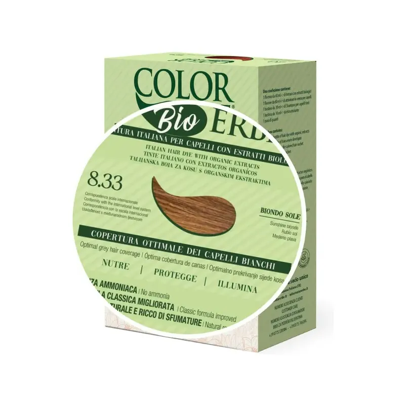 TINTE BIO CLASICO MEJORADO Nº 8.33 RUBIO SOL NATUR ERBE