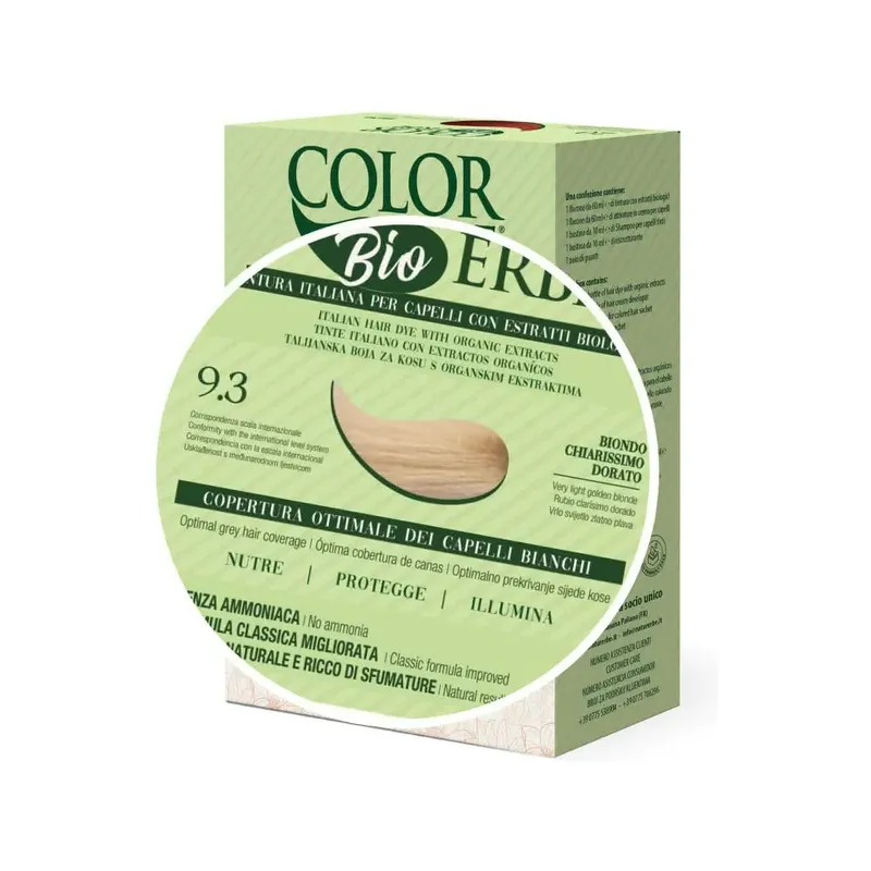 TINTE BIO CLASICO MEJORADO Nº 9.3 RUBIO CLARISIMO DORADO NATUR ERBE