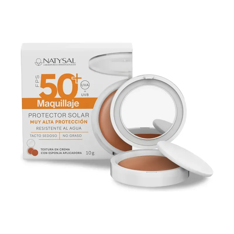 MAQUILLAJE SOLAR COMPACTO FPS50+