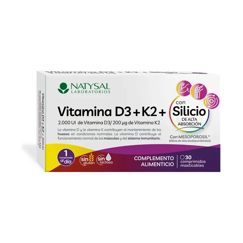 VITAMINA K2 + D3  (2.000 U.I.) + SILICIO 30 COMP.M