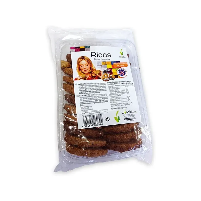 GALLETAS RICAS 7 SEMILLAS Envase de 350 g.