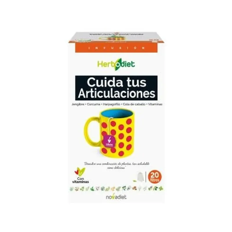 HERBODIET CUIDA TUS ARTICULACIONES Envase de 20 bolsitas filtro de 1,5 g. cada una.