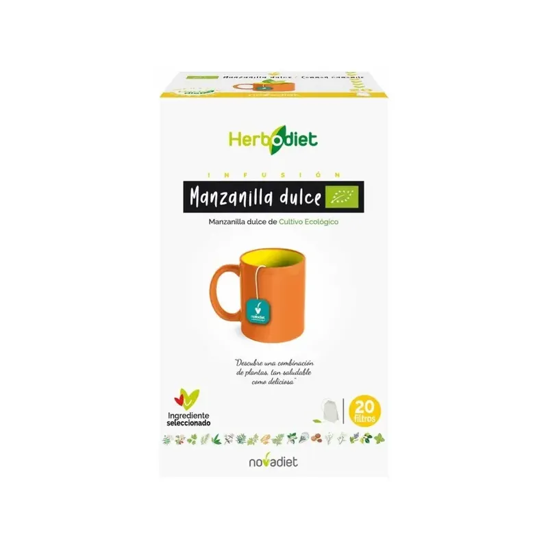 HERBODIET MANZANILLA ECO Envase de 20 bolsitas filtro de 1,5 g cada una.