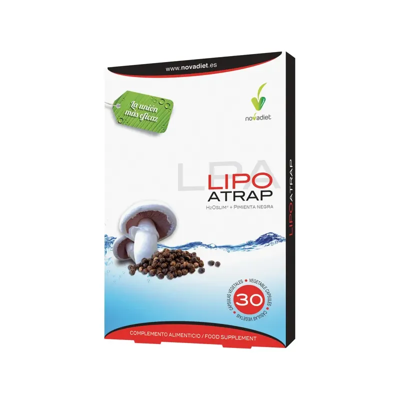 LIPOATRAP Envase de 30 cápsulas vegetales.