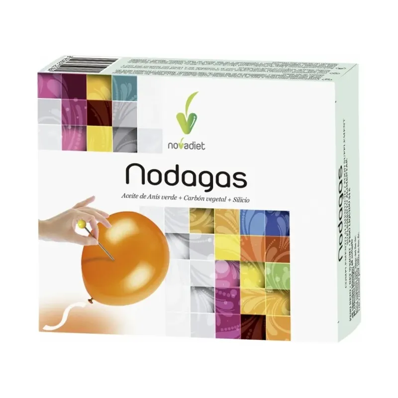 NODAGAS Envase de 48 cápsulas blandas.