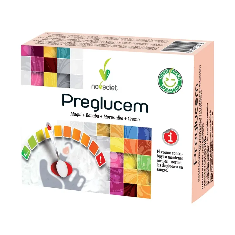 PREGLUCEM Envase de 60 cápsulas vegetales.