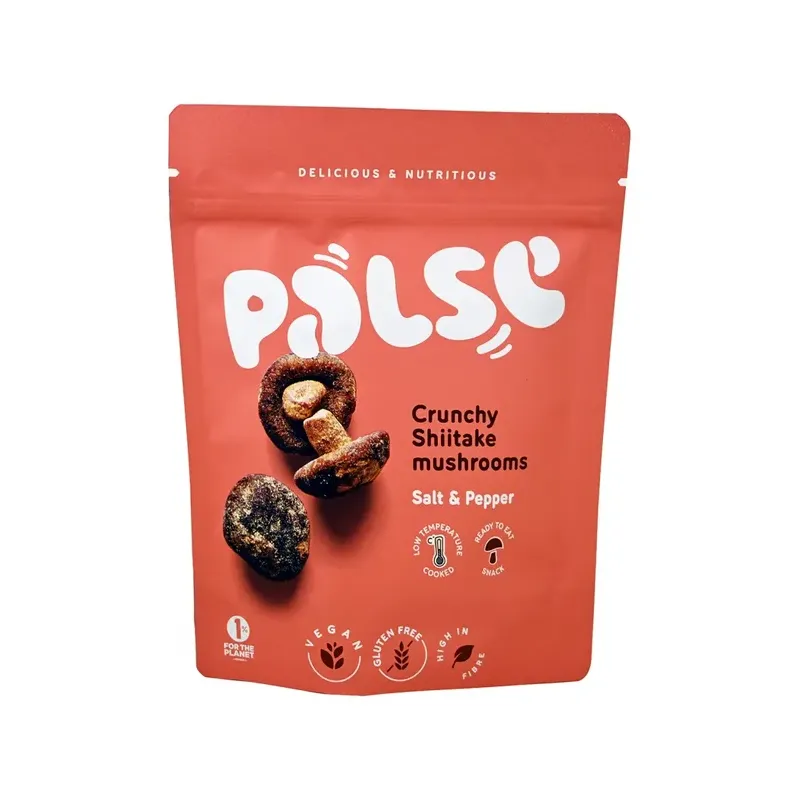 SNACK CRUJIENTE DE SHIITAKE CON SAL Y PIMIENTA