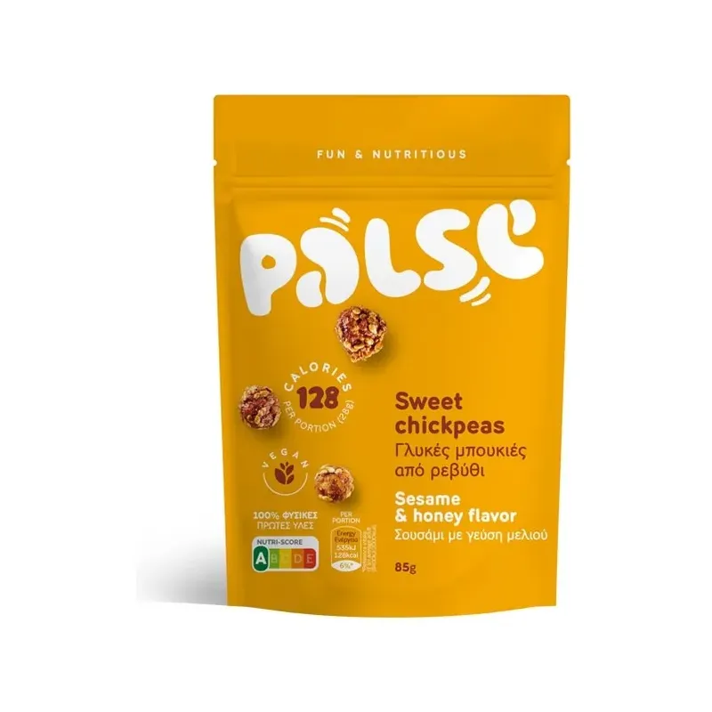 SNACK CRUJIENTE DULCE DE GARBANZOS CON SÉSAMO SABO