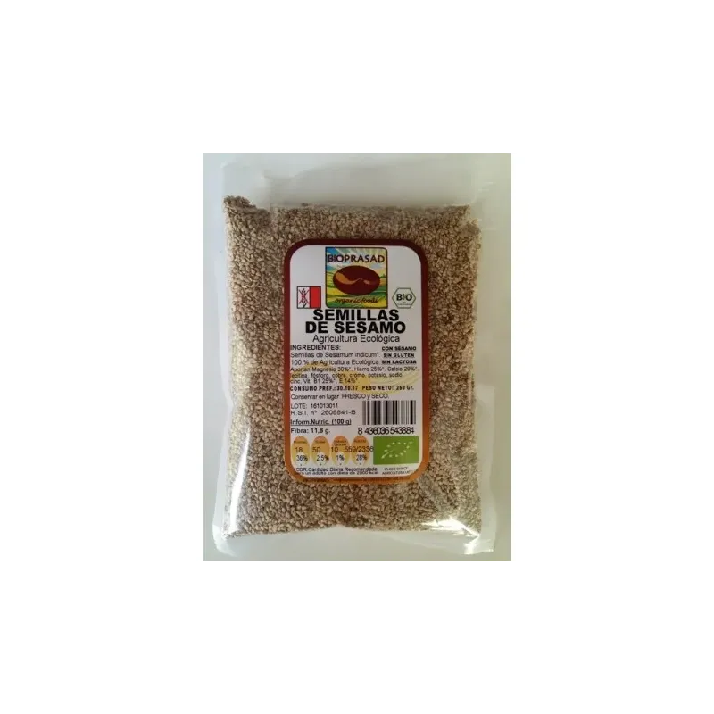SEMILLAS  SESAMO BIO 500 GR SIN GLUTEN/SIN LACTOSA/CON SESAMO OFERTA LOTE CADUCIDAD 30/01/27