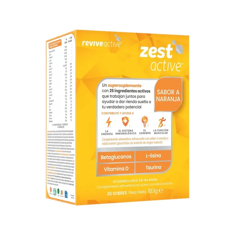 ZEST ACTIVE 30 SOBRES  OFERTA LOTE CADUCIDAD 28/01/27