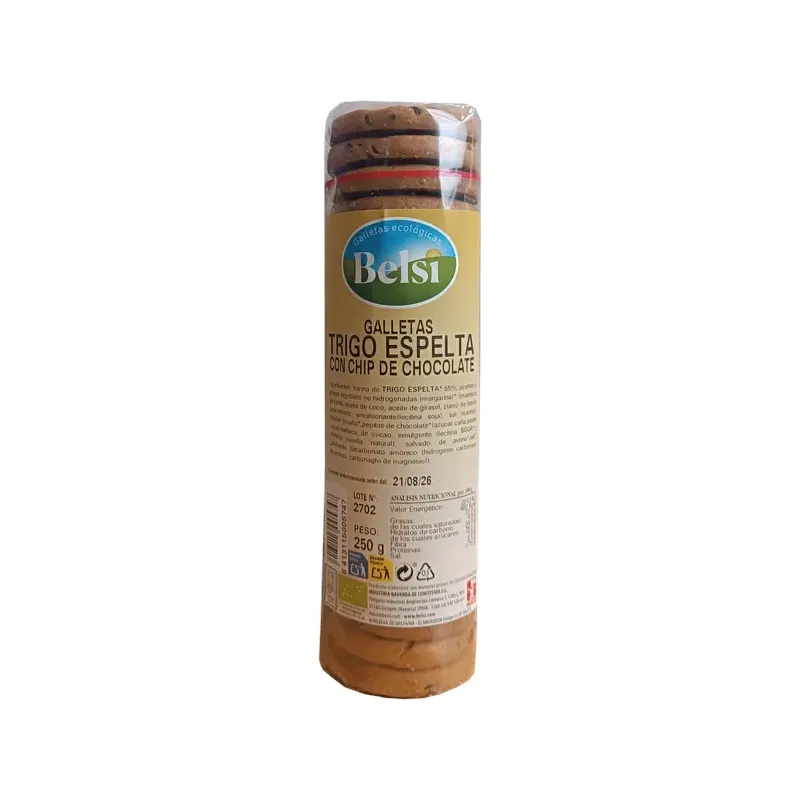 Galleta trigo espelta con chip de chocolate ECO 25