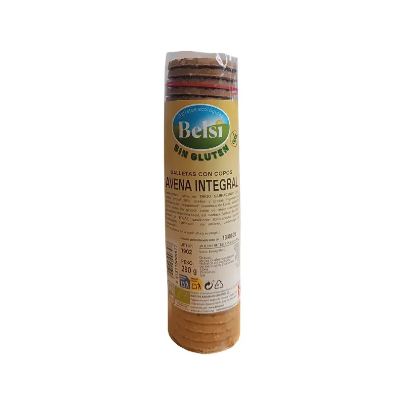 Galleta copos avena integral ECO SIN GLUTEN 290 g