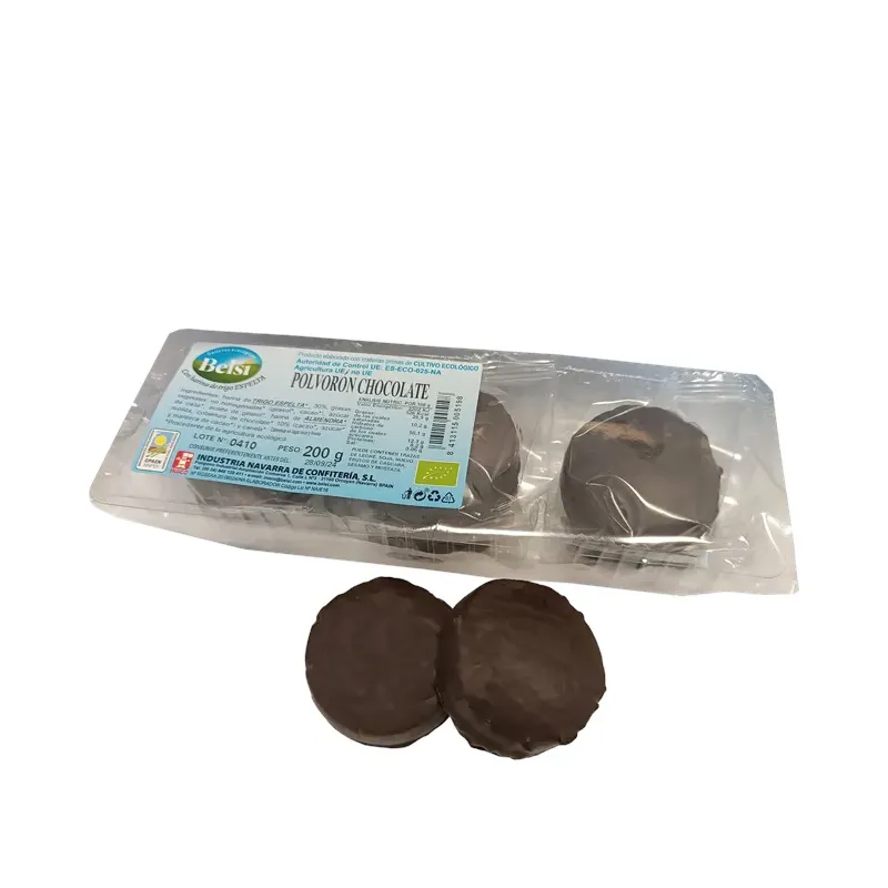 POLVORONES DE CHOCOLATE TRIGO ESPELTA ECO 200 G