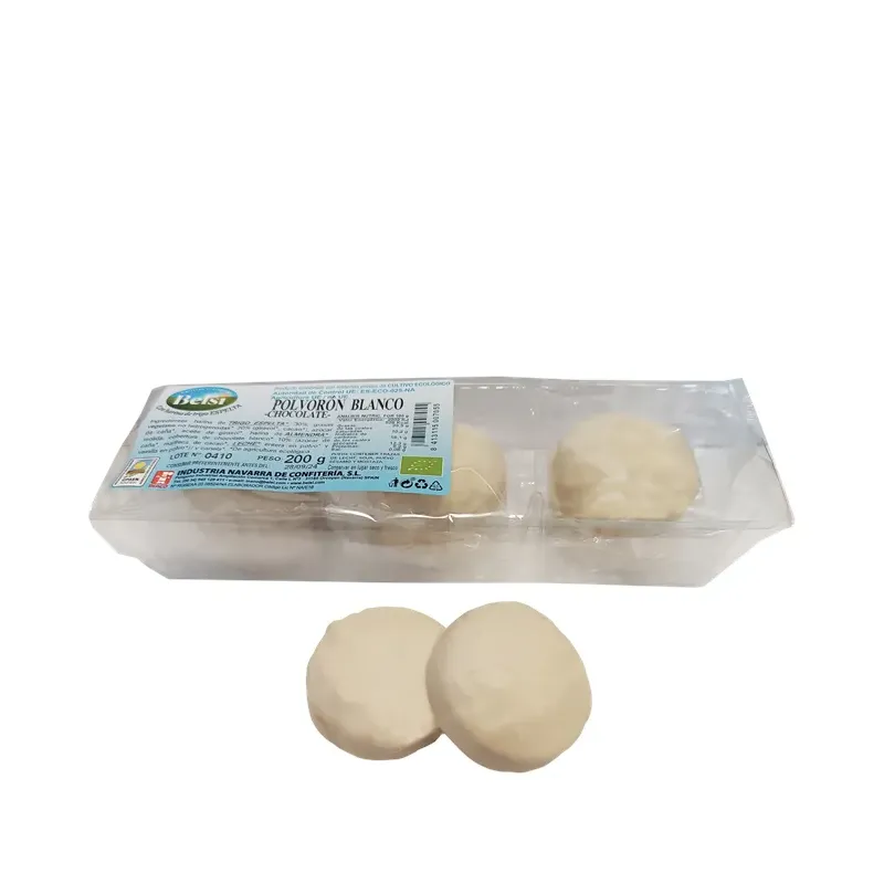 POLVORONES DE CHOCOLATE BLANCO TRIGO ESPELTA ECO 2