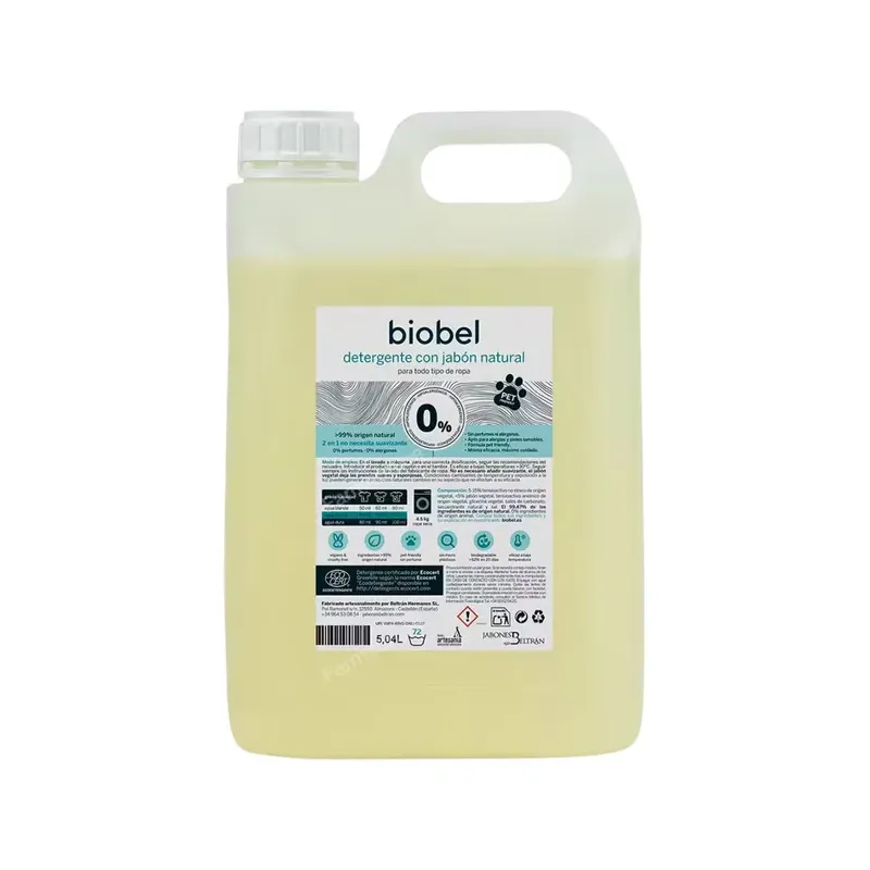BIOBEL 0 % DETERGENTE 5 L.