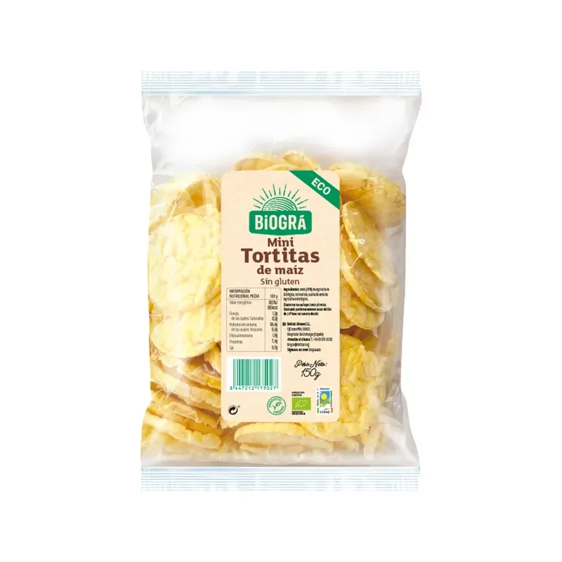 MINI TORTITAS DE MAIZ 150G ECO S/ GLUTEN