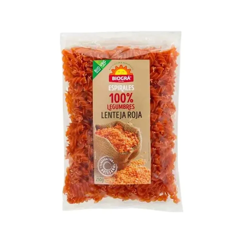ESPIRAL DE LENTEJAS ROJAS 250G
