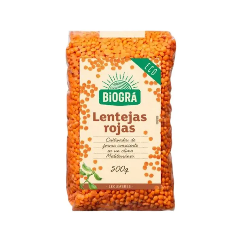 LENTEJAS ROJAS 500G (PARA PURÉS)