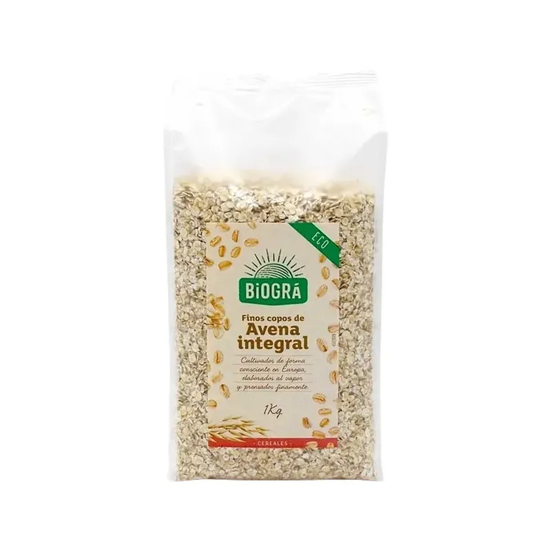 COPOS DE AVENA FINOS INTEGRALES 1KG