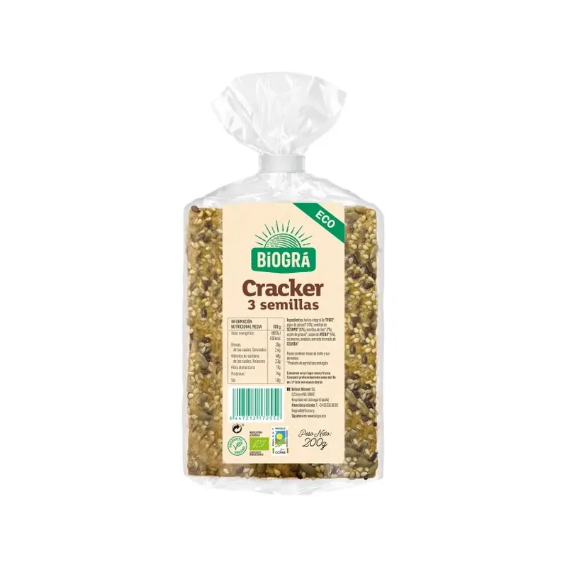 CRACKER 3 SEMILLAS 200G