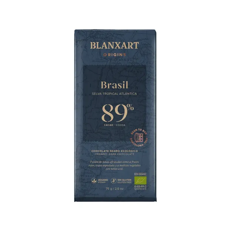 CHOCOLATE NEGRO ECOLÓGICO 89% CACAO BRASIL