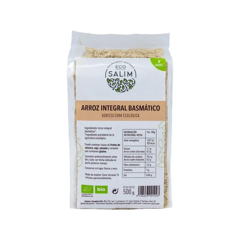 ARROZ INTEGRAL BASMATICO 500 G
