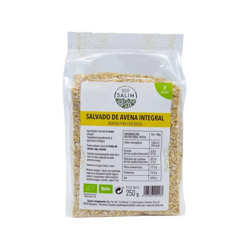 SALVADO INTEGRAL DE AVENA 250 G