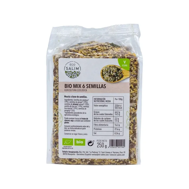 BIO MIX 6 SEMILLAS   250 G