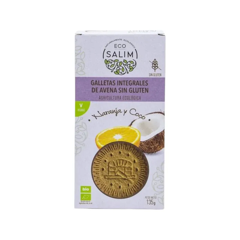 GALLETAS AVENA SG NARANJA&COCO 135