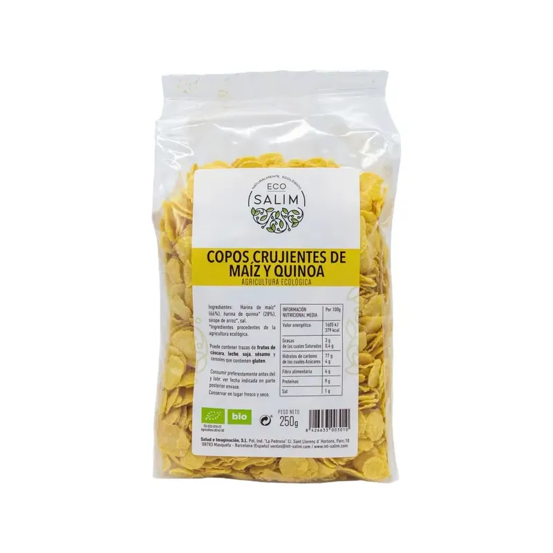 COPOS CRUJIENTES MAIZ QUINOA 250 G