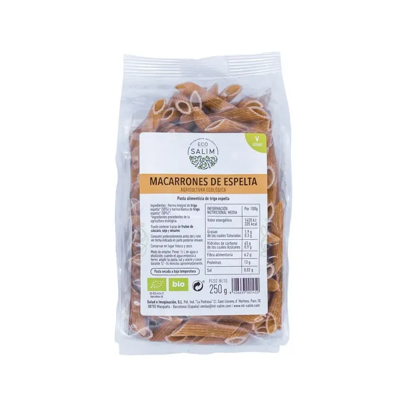 MACARRONES TRIGO ESPELTA 250 G