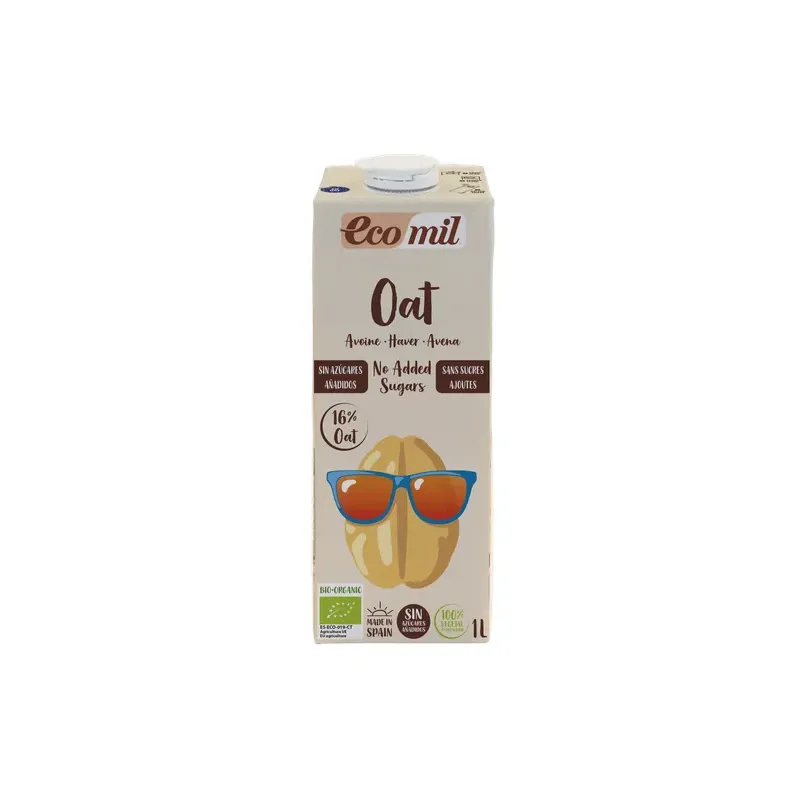 CAJA 6 UDS AVENA SIN AZÚCARES AÑADIDOS BIO 1 L