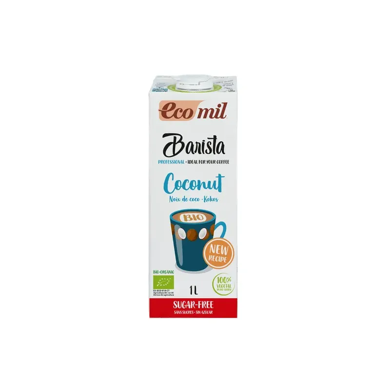 CAJA 6 UDS BARISTA COCO SIN AZÚCAR BIO 1 L