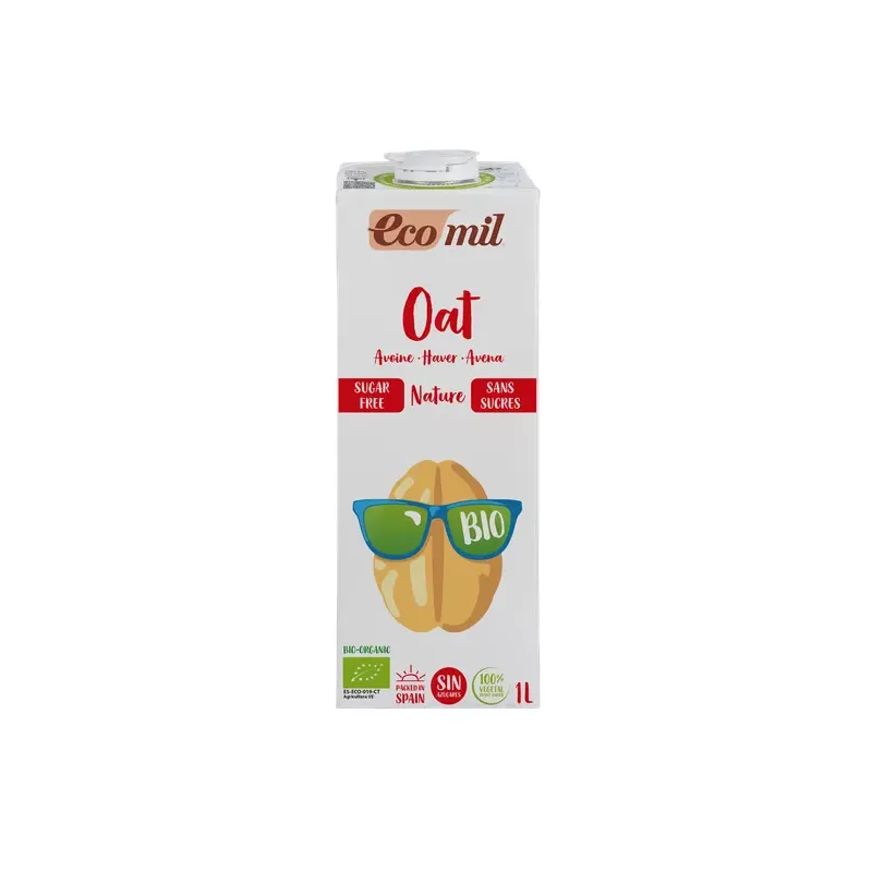 CAJA 6 UDS AVENA NATURAL SIN AZÚCAR BIO 1 L