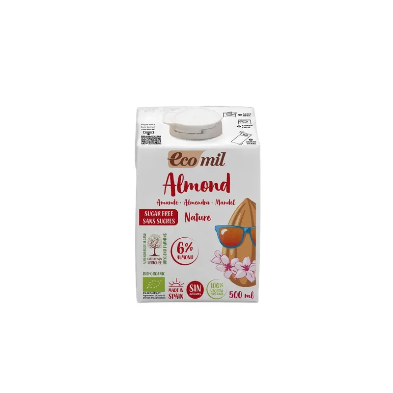 ALMENDRA NATURAL SIN AZÚCAR BIO 500 ML