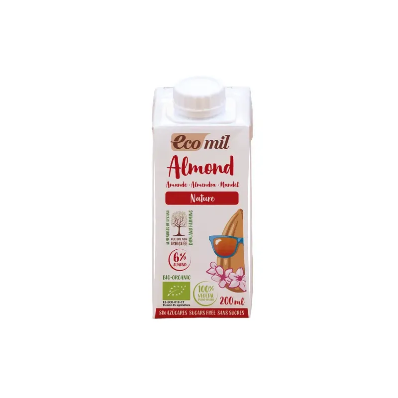 ALMENDRA NATURAL SIN AZÚCAR BIO 200 ML