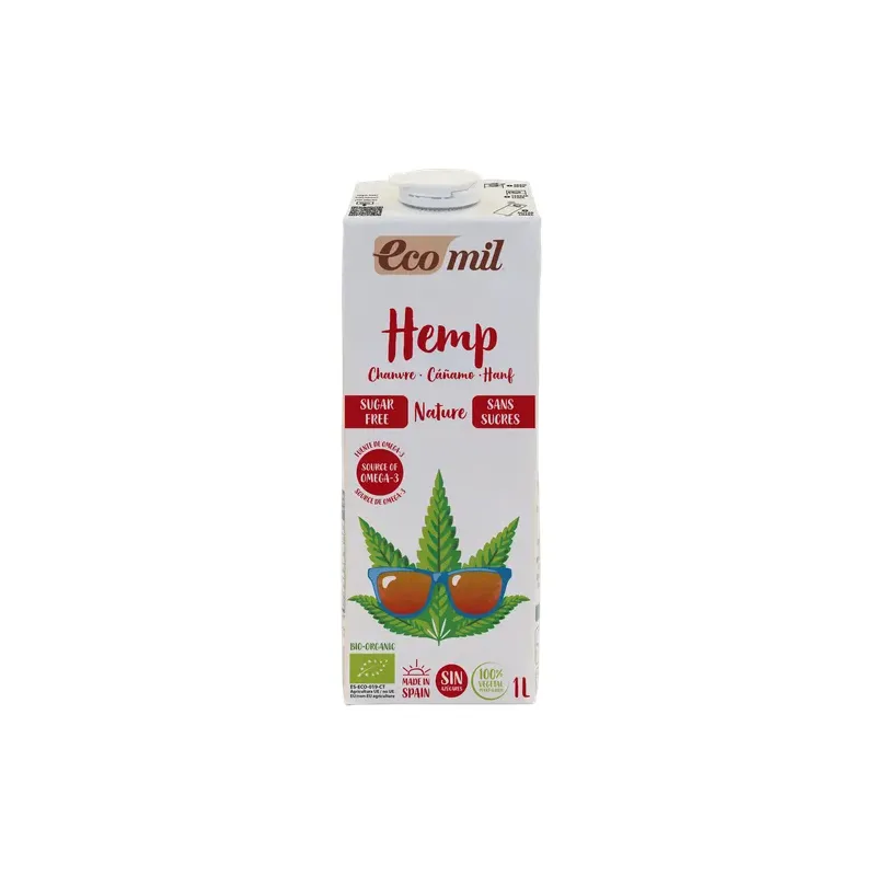 CAJA 6 UDS CÁÑAMO BAJO EN AZÚCAR BIO 1 L