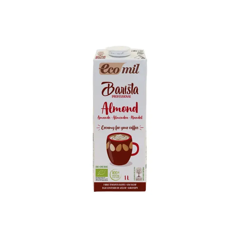 CAJA 6 UDS BARISTA ALMENDRA SIN AZÚCAR BIO 1 L