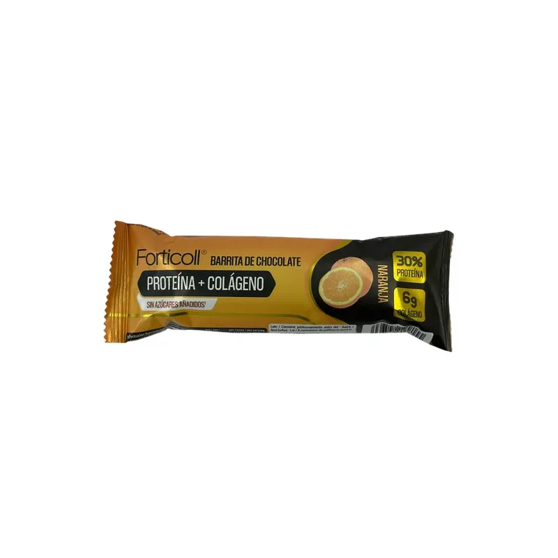 BARRITA PROTEÍNA COLÁGENO NARANJA 50 G