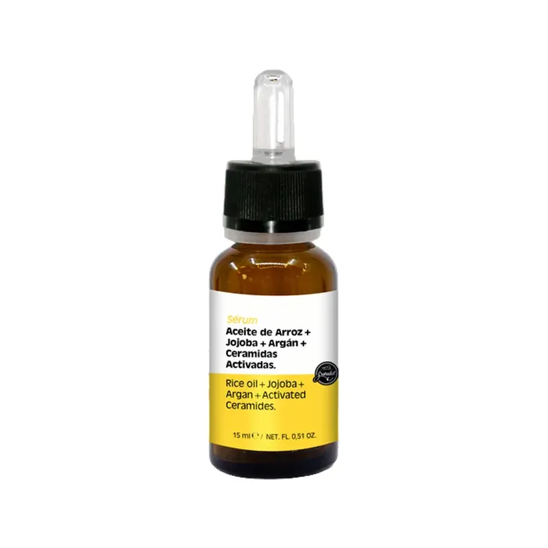 SÉRUM NUTRIR  ACEITE DE ARROZ+ JOJOBA+ARGÁN+CERAMIDAS ACTIVADAS 15ML