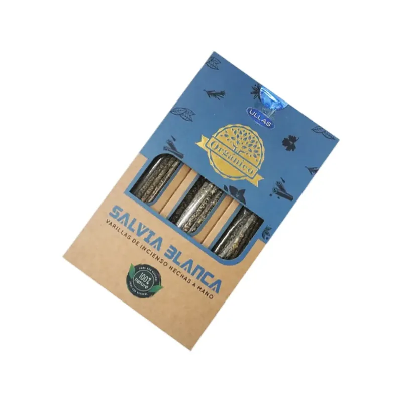 INCIENSO (ULLAS) ORGANIC WHITE SAGE 25G CAJA 6U Caja 12 unidades. SOLO SE VENDE POR CAJA