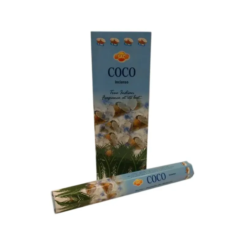INCIENSO (SAC) COCO CAJA 6U Caja 6 unidades. SOLO SE VENDE POR CAJA