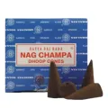 INCIENSO (SATYA) CONOS 15 GR NAG CHAMPA. Caja 12 unidades.