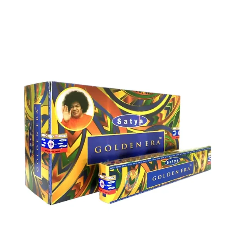 INCIENSO (SATYA) GOLDEN ERA 15 GR Caja 12 uds (SÓLO SE VENDE POR CAJA)