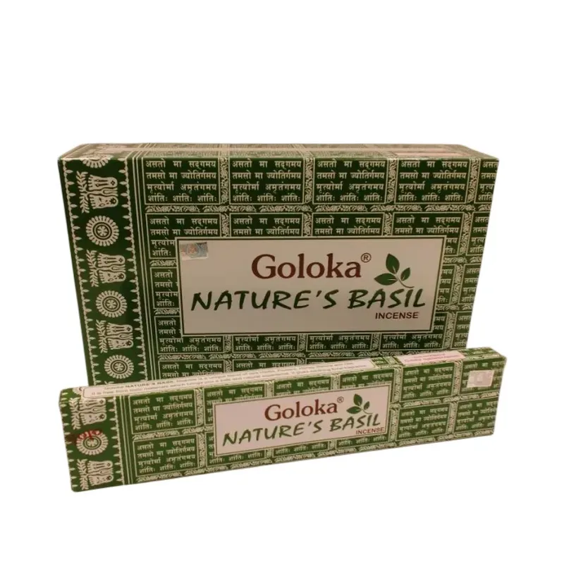 INCIENSO (GOLOKA) NATURE BASIL Caja 12 uds (SÓLO SE VENDE POR CAJA)
