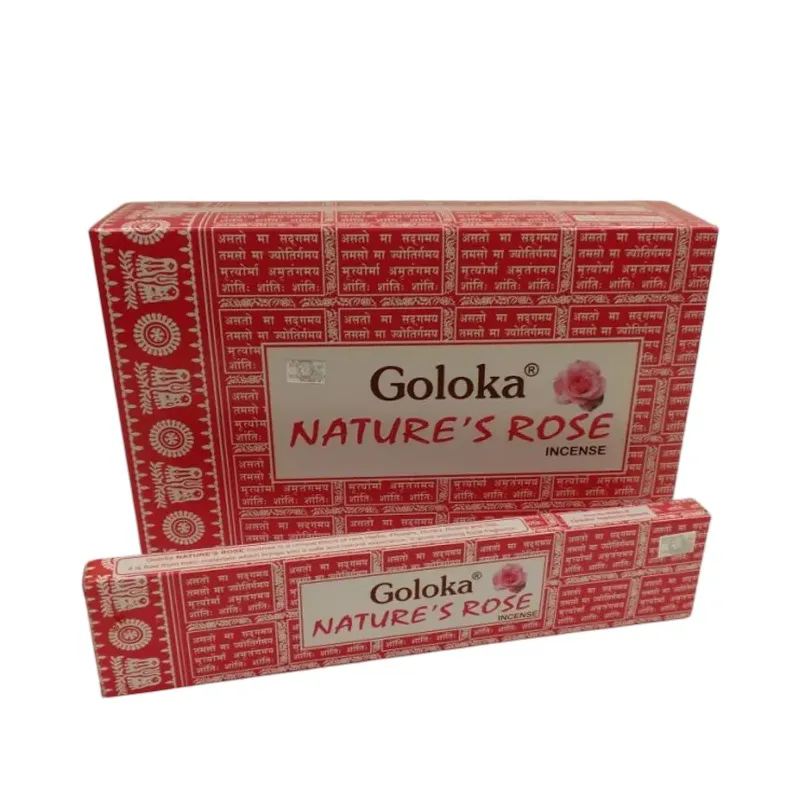 INCIENSO (GOLOKA) NATURE'S ROSE Caja 12 uds (SÓLO SE VENDE POR CAJA)