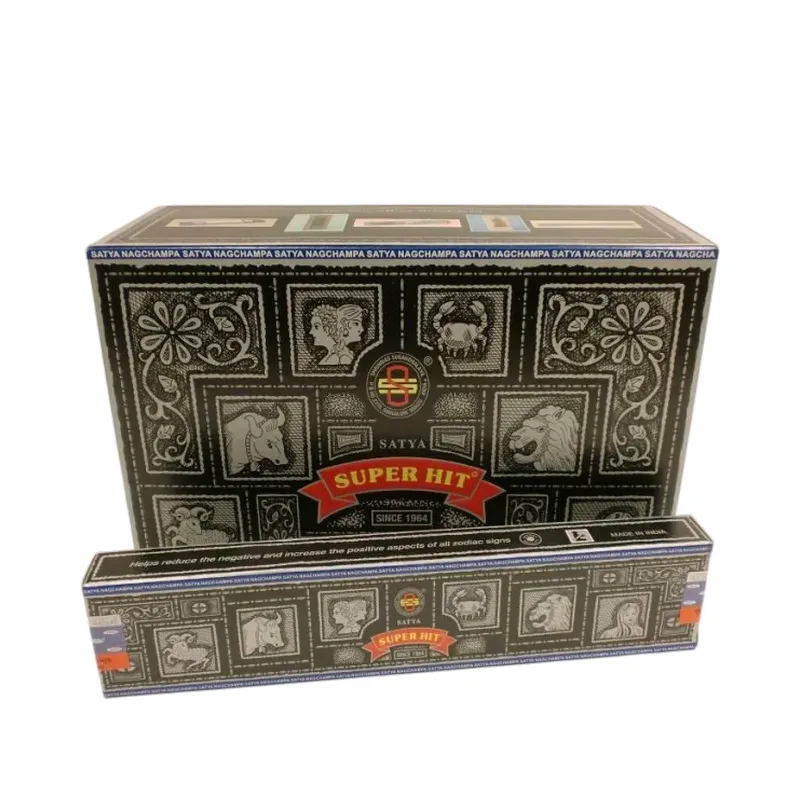 INCIENSO (SATYA) SUPER HIT 15GR Caja 12 uds (SÓLO SE VENDE POR CAJA)