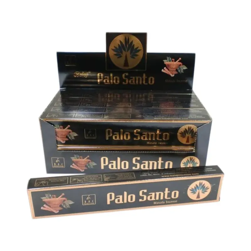 INCIENSO (BALAJI) PALO SANTO Caja 12 uds (SÓLO SE VENDE POR CAJA)